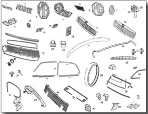 MGB Badges & Brightwork