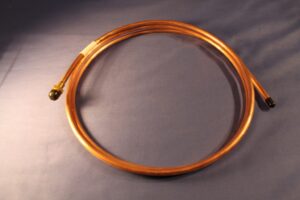 (27) AHH6995 MGB FUEL COPPER PIPE PUMP TO CARBS WITH NUT OR PUSH FIT HIF4 HS4