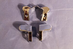 (48) MGB ROADSTER DOOR DRAUGHT EXCLUDER CHROMES SET OF 4 AHH6270SET