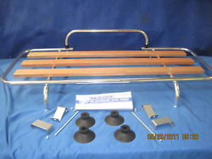 GAC4005X  MGB ROADSTER WOODEN SLATED ALLOY BOOT RACK