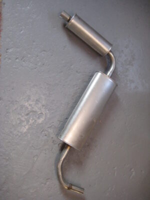 (3) MIDGET EXHAUST 1275 SILENCER TWIN BOX MILD STEEL GEX3369