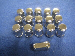 (35) MIDGET SET OF 16 ROSTYLE CHROME WHEEL NUTS AHA8785SET