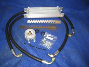 (41) MIDGET 1500 OIL COOLER KIT 10 ROW OIL COOLER & 2 RUBBER HOSES AJJ3324