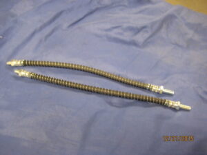 (4) MGB Pair Front Rubber Brake Hoses Pair Wired 1975 ONWARDS GBH172PR