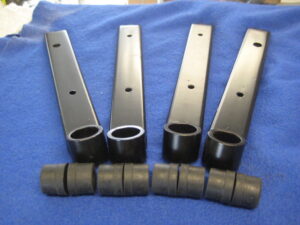 WAKSTD MGB WISHBONE ARM SET & 8 STANDARD WISHBONE BUSHES