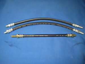 MGB Front & Rear Rubber Brake Hose kit 3 piece GBH158/9SET