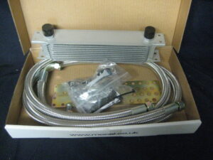 (40) MIDGET 1275 OIL COOLER KIT 10 ROW STAINLESS STEEL HOSES S/S AJJ3323SS