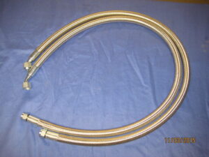 (50) MGB BHH1610SSPR R/B STAINLESS STEEL PAIR OIL COOLER HOSES PIPES 1975 ON