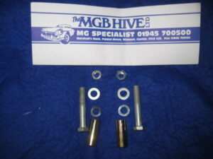 MGB 2 X AXLE STRAP SPACER / DISTANCE TUBES & TOP BOLT KIT AHH6162KIT