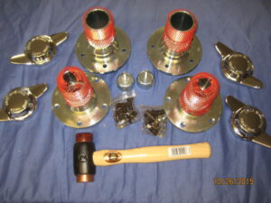 WWC4 MGC GT & ROADSTER W/W WIRE WHEEL CONVERSION KIT TUBE AXLE