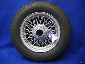 MGB TUBELESS 14" X 4.5" PAINTED WIRE WHEEL & TYRE FITTED WWP515&T