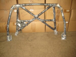 RBN0415SXS ROADSTER SAFETY DEVICES FIA REAR ROLL CAGE N41 WITH CROSS BRACE & HARNESS BAR