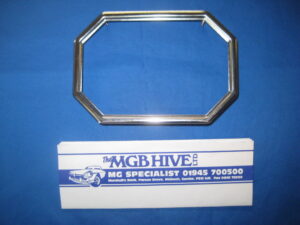 MGB CONSOLE SPEAKER HOUSING CHROME BEZEL AHH6742