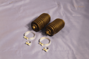 (3) MGB V8 MGC STEERING RACK GAITER KIT INC METAL CLIPS GSV1155C