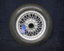 WWP458&T MG AH MIDGET SPRITE PAINTED 13'' WIRE WHEEL & 145 TYRE
