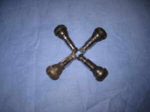TVALVEX4 SET OF 4 CHROME ALLOY WHEEL TUBELESS RUBBER CAR TYRE VALVES