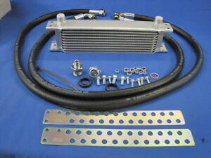 (40) MIDGET 1275 OIL COOLER KIT 10 ROW RUBBER OIL COOLER & RUBBER HOSES AJJ3323