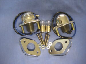 MGB NUMBER PLATE LAMPS & PLINTHS & SCREW KIT BHA4283KIT  1962-1974