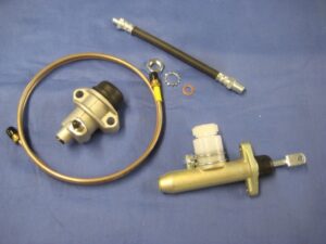 (7) MGB LHD CLUTCH MASTER CYLINDER, SLAVE, PIPE & HOSE KIT LEFT HAND DRIVE GMC1007LHD