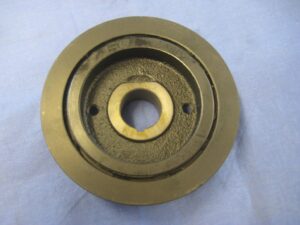 12H963Z MGB CRANKSHAFT DAMPER PULLEY CHROME BUMPER