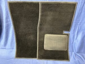 HMP6  (17) PAIR MIDGET BLACK FOOTWELL CARPETS