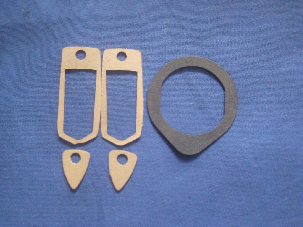 617402KIT MGB DOOR HANDLE & BOOT LOCK GASKET SET 3 PIECE SET