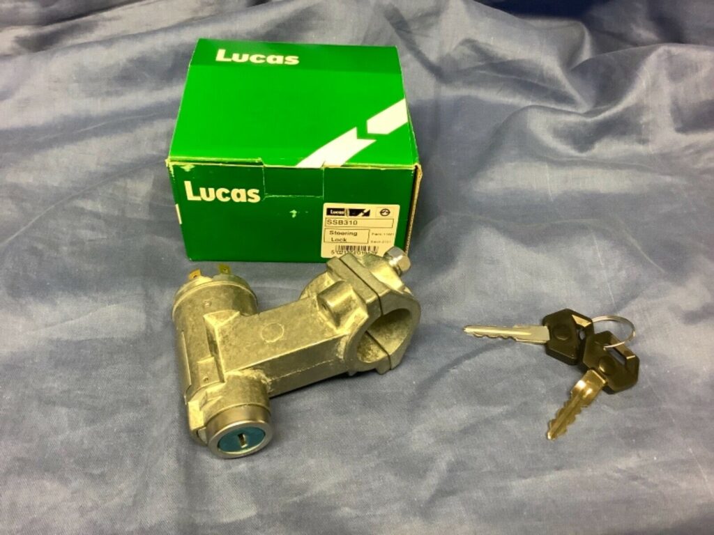 (17) MGB CHROME BUMPER IGNITION & STEERING LOCK ASSY BHA5215 BMK2259 - Image 2