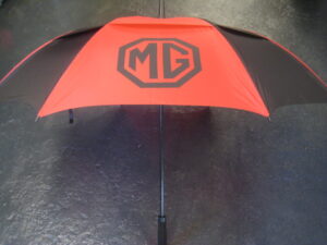 MG UMBRELLA BLACK AND RED
