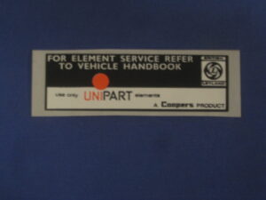 CRST119 UNIPART STICKER
