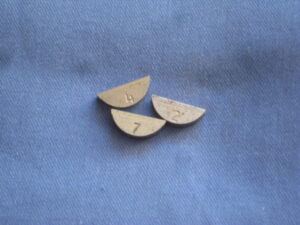 MGS10725 MGB ENGINE OFF SET WOODRUFF KEYS SET OF 3