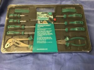 Kamasa tool kit 30 piece in storage tray 56105