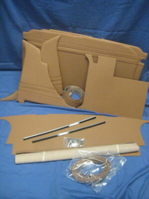 MGB ROADSTER 13 PIECE INTERIOR TRIM KIT TAN BROWN WITH TAN PIPING 1962-65