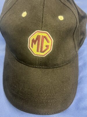 MGCAP BLACK WITH MG LOGO EMBROIDERED LOGO CAP / HAT