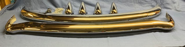 SSCBKC MGB CHROME BUMPER CONVERSION S/S BUMPERS & OVERIDER & LAMP & ALL CHROME GRILL KIT