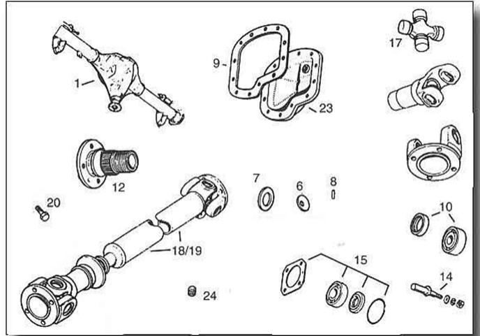 MGB Rear Axle & Propshaft